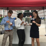 Students eat ice cream at legislature