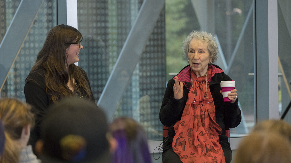 Margaret Atwood student discussion session